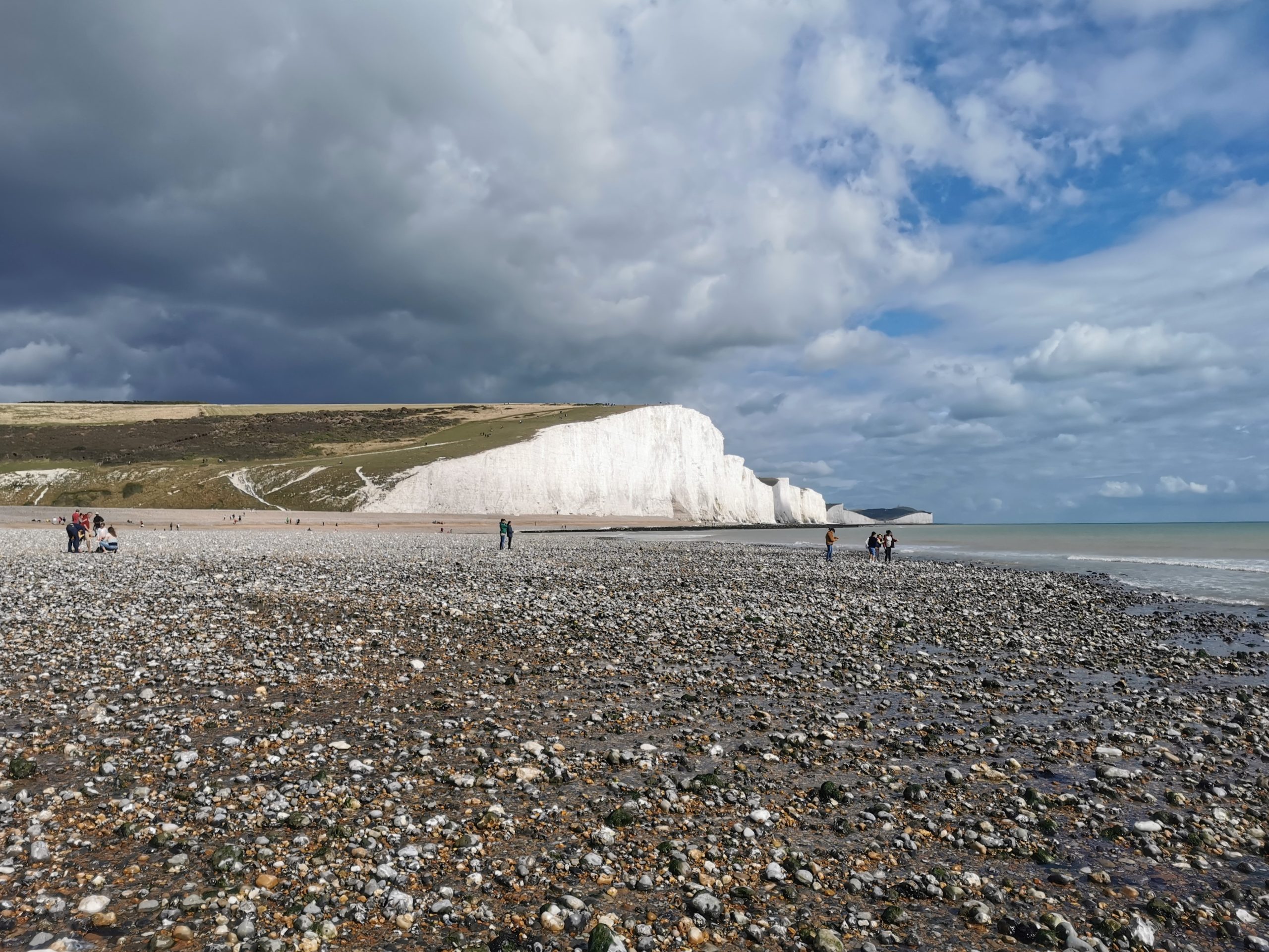 Seven Sisters chalk cliffs above Cuckmere Haven in East Sussex
